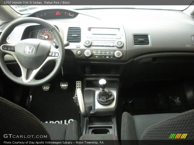 Rallye Red / Black 2007 Honda Civic Si Sedan