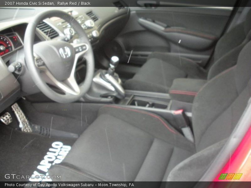 Rallye Red / Black 2007 Honda Civic Si Sedan