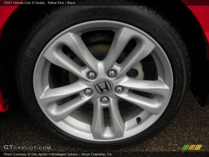 Rallye Red / Black 2007 Honda Civic Si Sedan