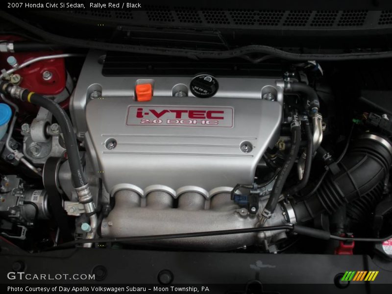 Rallye Red / Black 2007 Honda Civic Si Sedan
