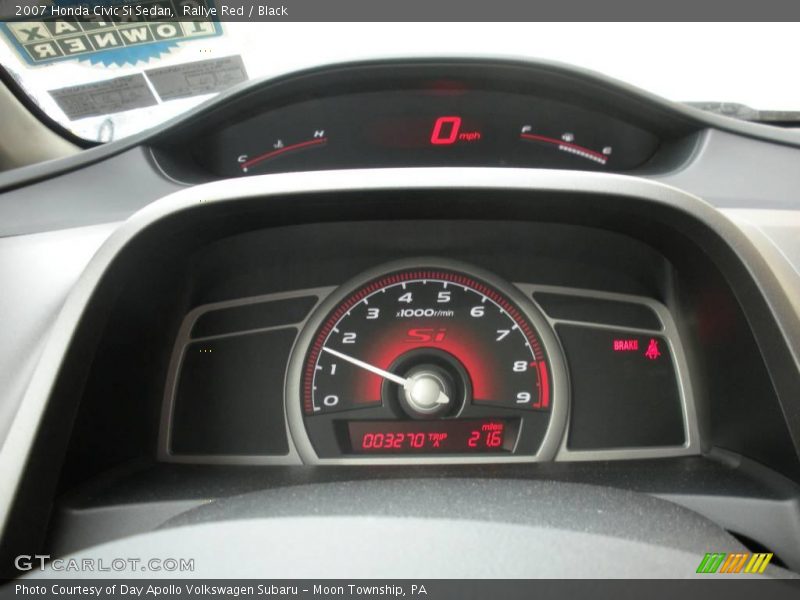 Rallye Red / Black 2007 Honda Civic Si Sedan