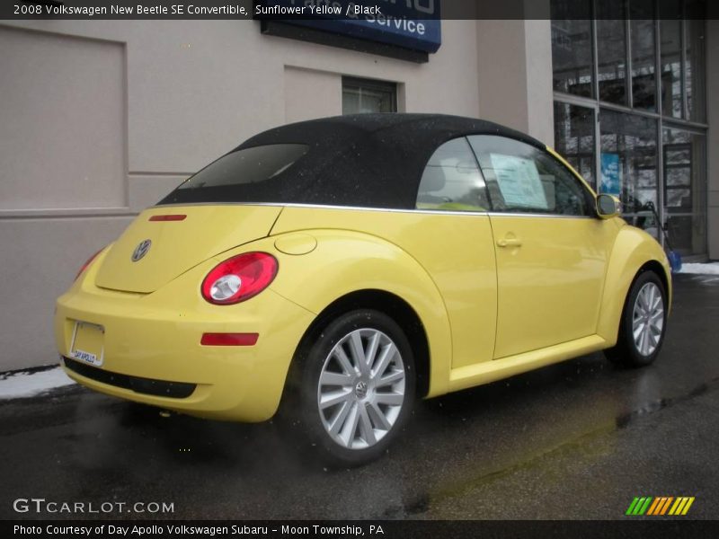 Sunflower Yellow / Black 2008 Volkswagen New Beetle SE Convertible