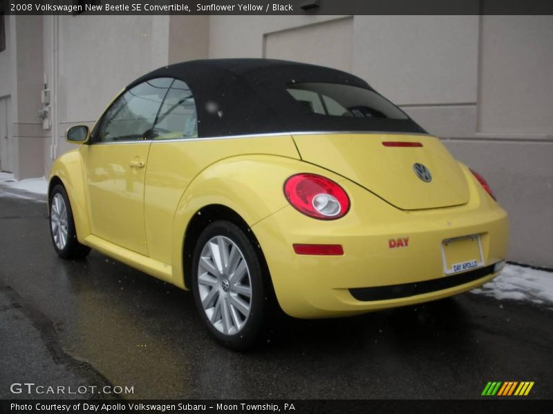 Sunflower Yellow / Black 2008 Volkswagen New Beetle SE Convertible