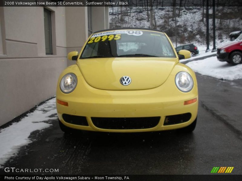 Sunflower Yellow / Black 2008 Volkswagen New Beetle SE Convertible