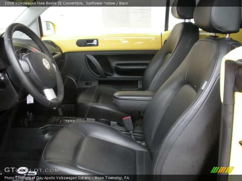 Sunflower Yellow / Black 2008 Volkswagen New Beetle SE Convertible