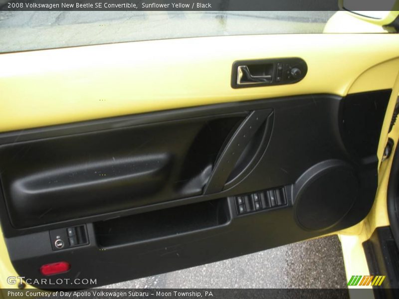 Sunflower Yellow / Black 2008 Volkswagen New Beetle SE Convertible