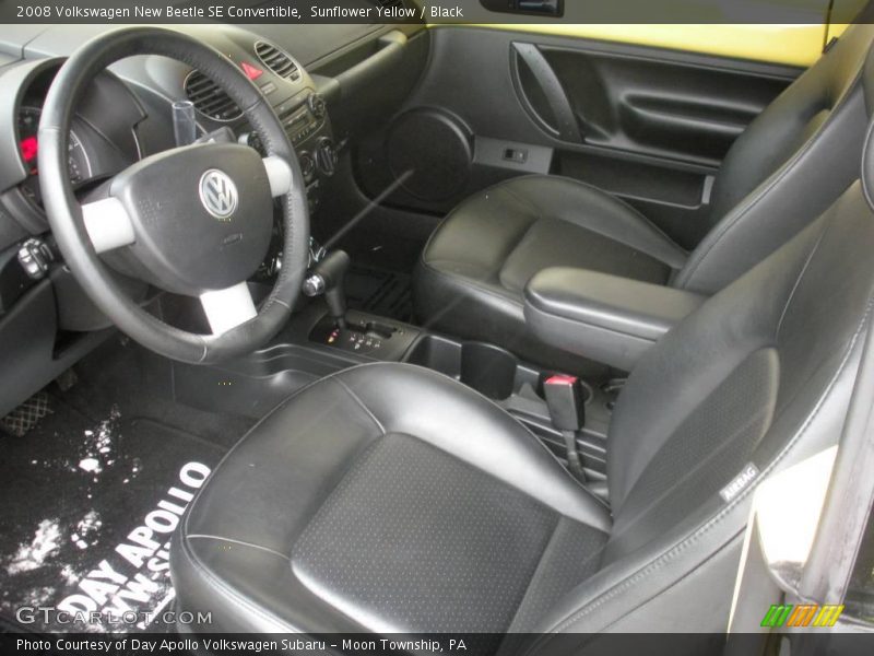 Sunflower Yellow / Black 2008 Volkswagen New Beetle SE Convertible