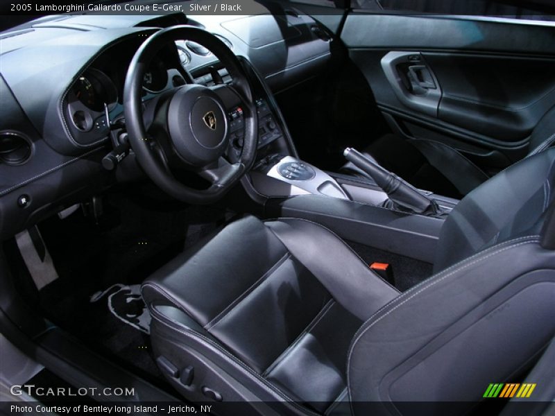 Silver / Black 2005 Lamborghini Gallardo Coupe E-Gear