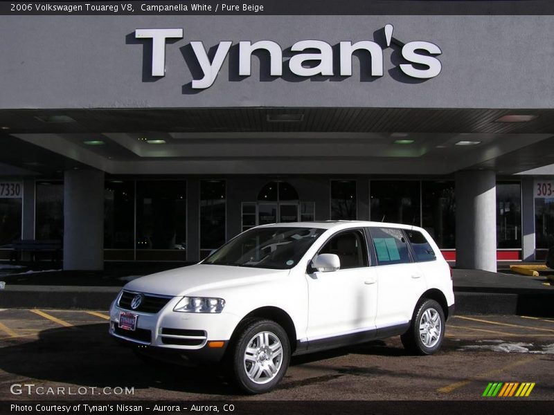 Campanella White / Pure Beige 2006 Volkswagen Touareg V8