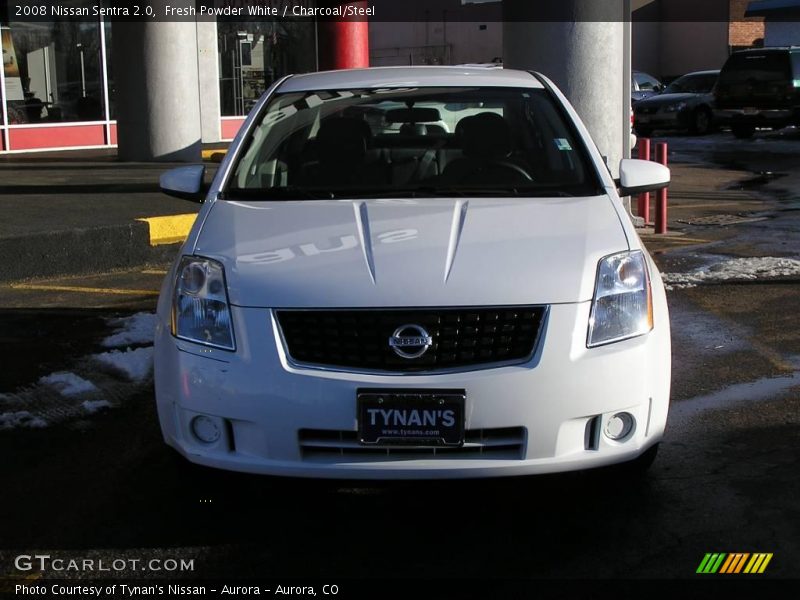 Fresh Powder White / Charcoal/Steel 2008 Nissan Sentra 2.0