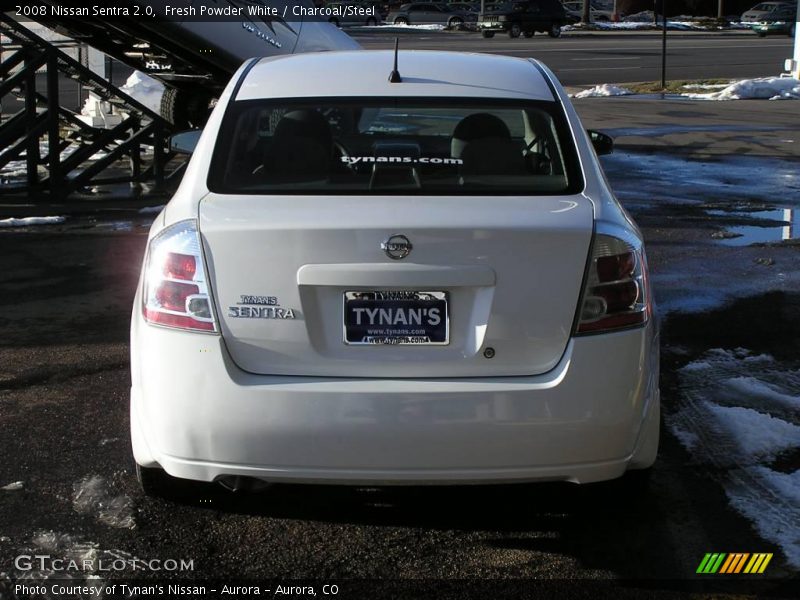 Fresh Powder White / Charcoal/Steel 2008 Nissan Sentra 2.0