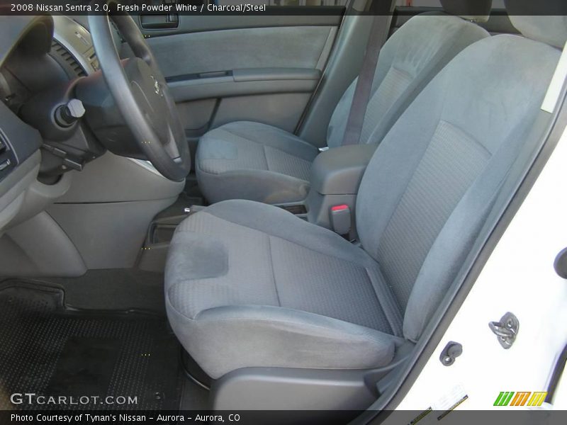 Fresh Powder White / Charcoal/Steel 2008 Nissan Sentra 2.0