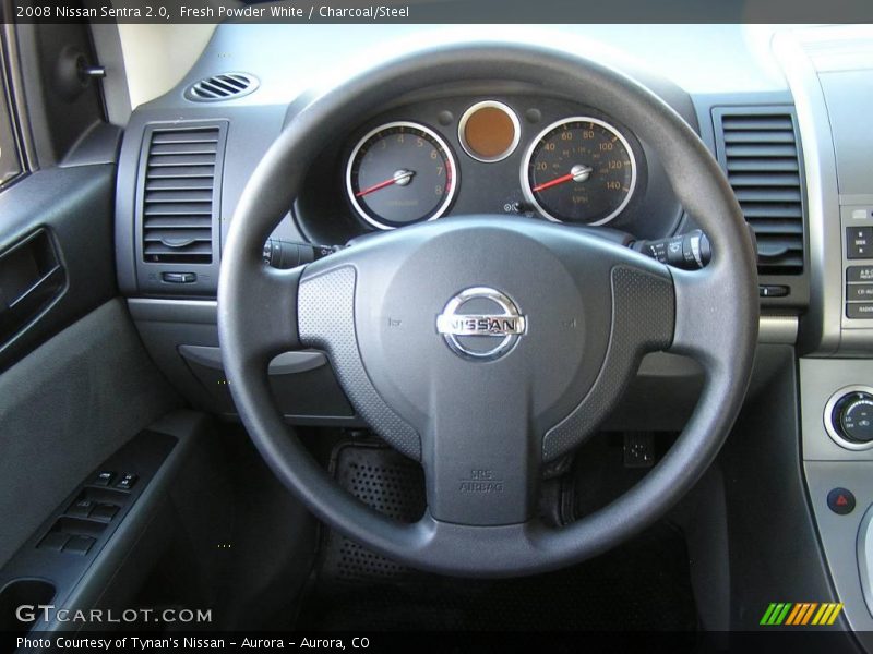 Fresh Powder White / Charcoal/Steel 2008 Nissan Sentra 2.0