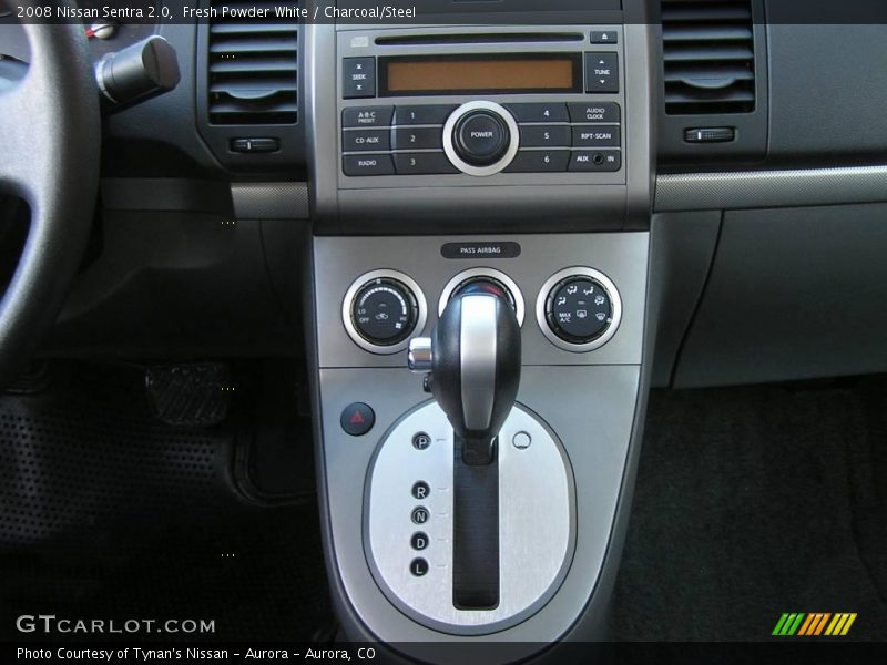 Fresh Powder White / Charcoal/Steel 2008 Nissan Sentra 2.0