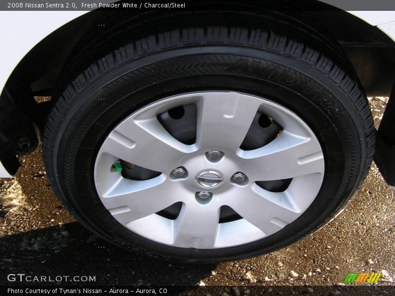 Fresh Powder White / Charcoal/Steel 2008 Nissan Sentra 2.0