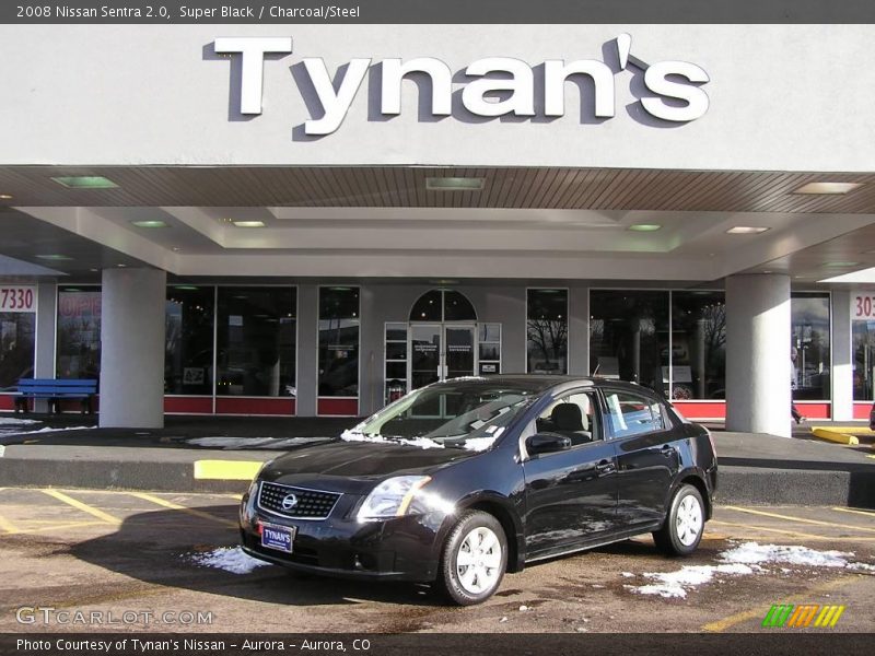 Super Black / Charcoal/Steel 2008 Nissan Sentra 2.0