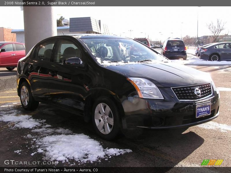 Super Black / Charcoal/Steel 2008 Nissan Sentra 2.0