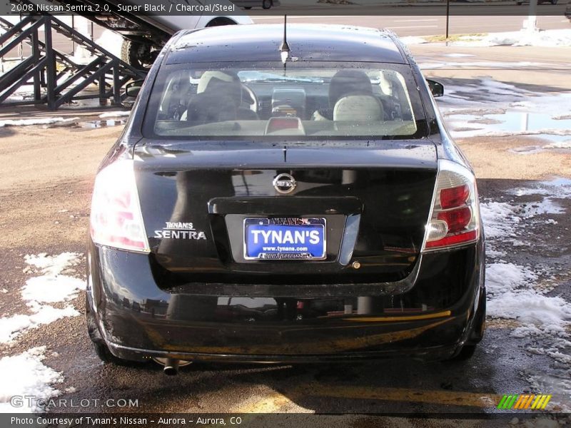 Super Black / Charcoal/Steel 2008 Nissan Sentra 2.0