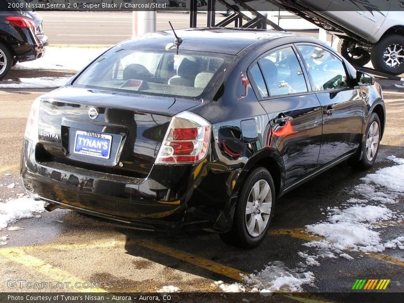 Super Black / Charcoal/Steel 2008 Nissan Sentra 2.0