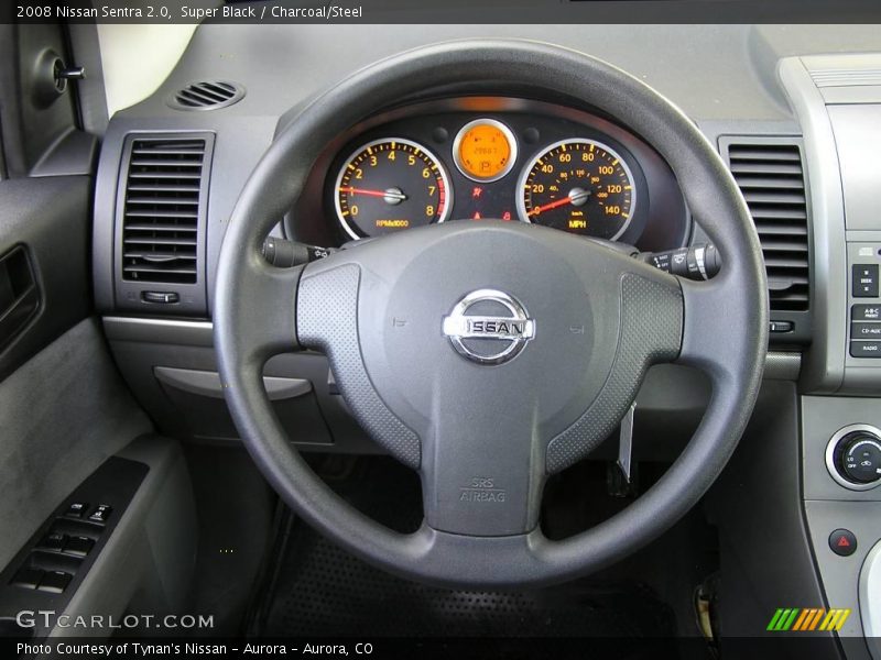 Super Black / Charcoal/Steel 2008 Nissan Sentra 2.0