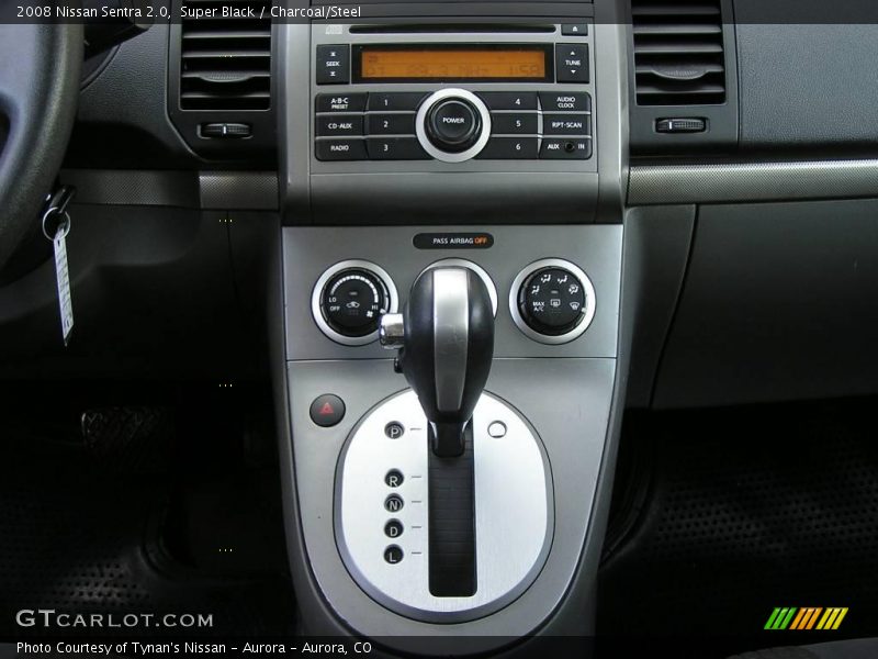Super Black / Charcoal/Steel 2008 Nissan Sentra 2.0