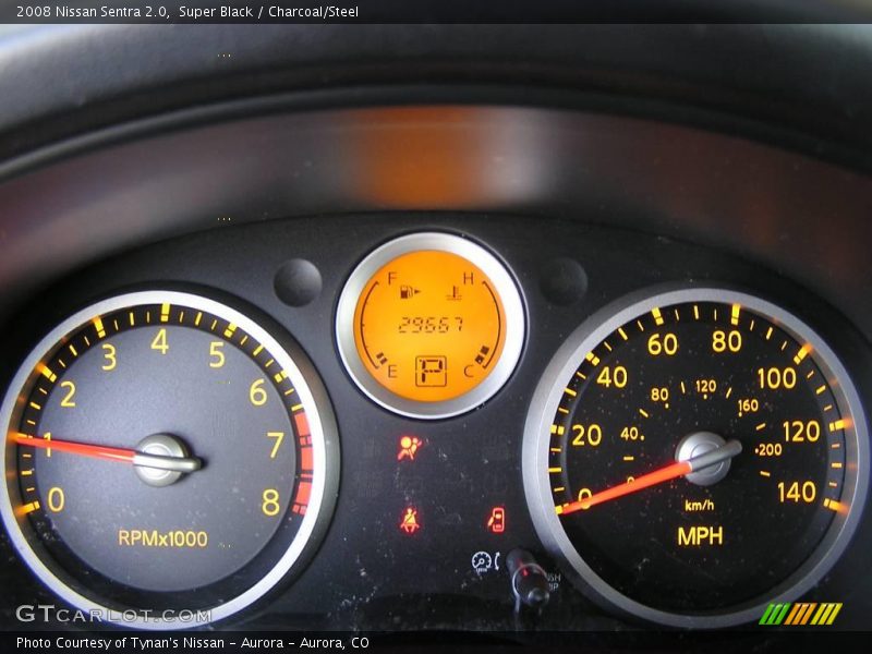 Super Black / Charcoal/Steel 2008 Nissan Sentra 2.0