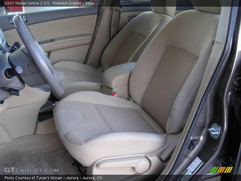 Polished Granite / Beige 2007 Nissan Sentra 2.0 S