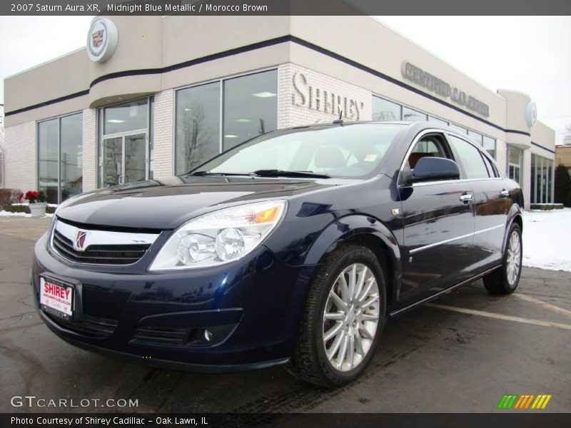Midnight Blue Metallic / Morocco Brown 2007 Saturn Aura XR