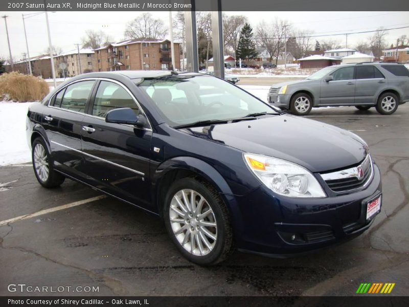Midnight Blue Metallic / Morocco Brown 2007 Saturn Aura XR