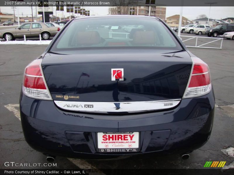 Midnight Blue Metallic / Morocco Brown 2007 Saturn Aura XR