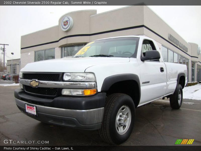 Summit White / Graphite 2002 Chevrolet Silverado 2500 Regular Cab