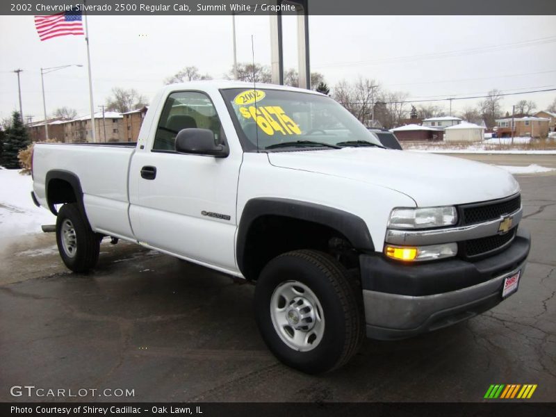 Summit White / Graphite 2002 Chevrolet Silverado 2500 Regular Cab