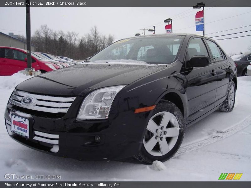 Black / Charcoal Black 2007 Ford Fusion SE
