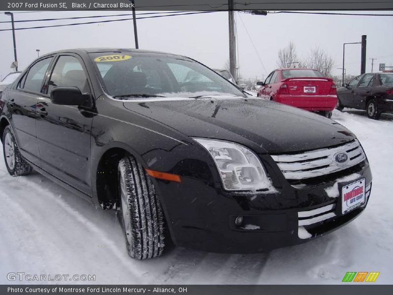 Black / Charcoal Black 2007 Ford Fusion SE