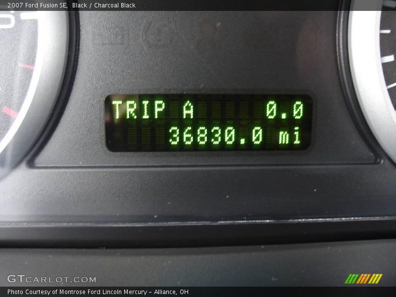 Black / Charcoal Black 2007 Ford Fusion SE