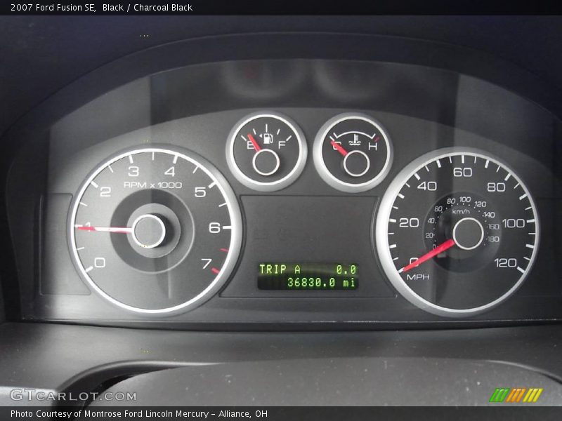 Black / Charcoal Black 2007 Ford Fusion SE
