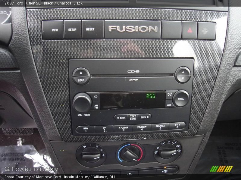 Black / Charcoal Black 2007 Ford Fusion SE