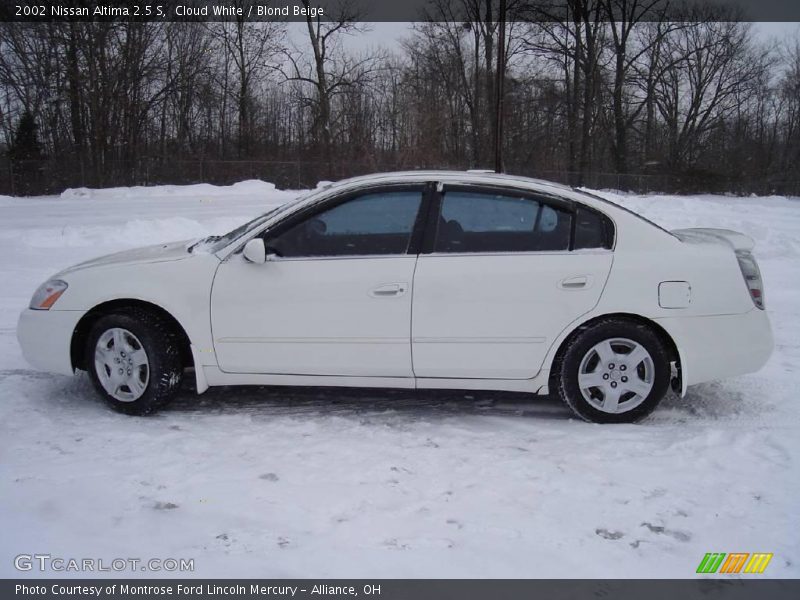 Cloud White / Blond Beige 2002 Nissan Altima 2.5 S