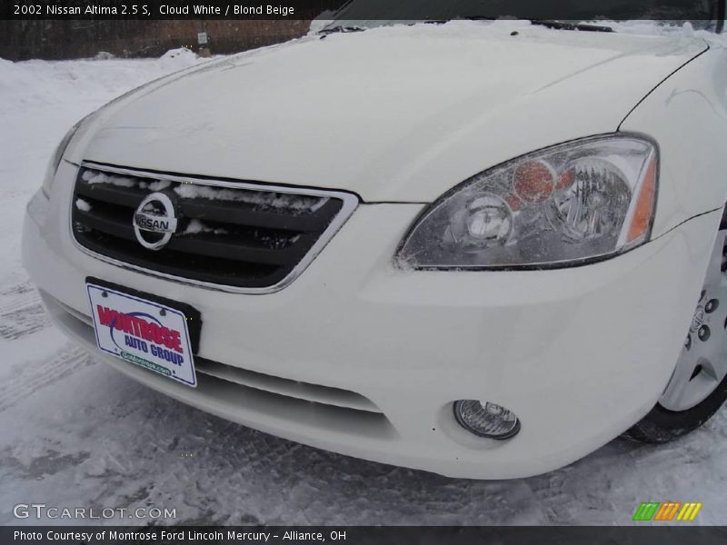 Cloud White / Blond Beige 2002 Nissan Altima 2.5 S