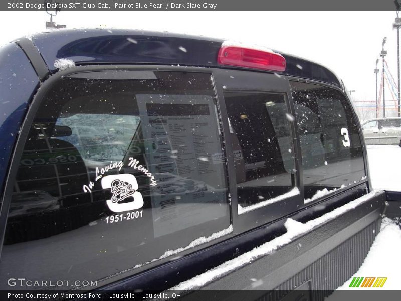 Patriot Blue Pearl / Dark Slate Gray 2002 Dodge Dakota SXT Club Cab