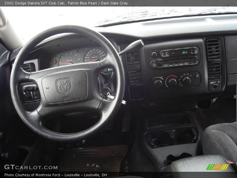 Patriot Blue Pearl / Dark Slate Gray 2002 Dodge Dakota SXT Club Cab