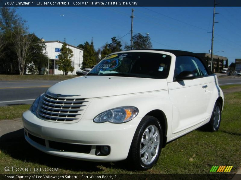 Cool Vanilla White / Pastel Slate Gray 2007 Chrysler PT Cruiser Convertible