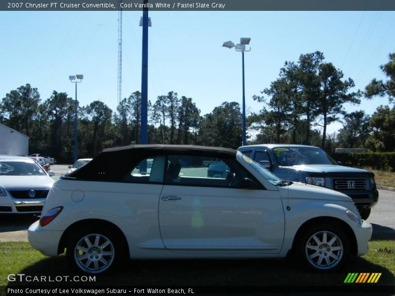 Cool Vanilla White / Pastel Slate Gray 2007 Chrysler PT Cruiser Convertible