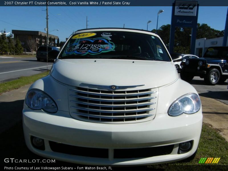 Cool Vanilla White / Pastel Slate Gray 2007 Chrysler PT Cruiser Convertible