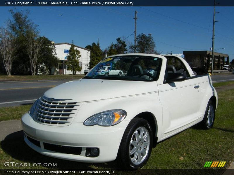 Cool Vanilla White / Pastel Slate Gray 2007 Chrysler PT Cruiser Convertible