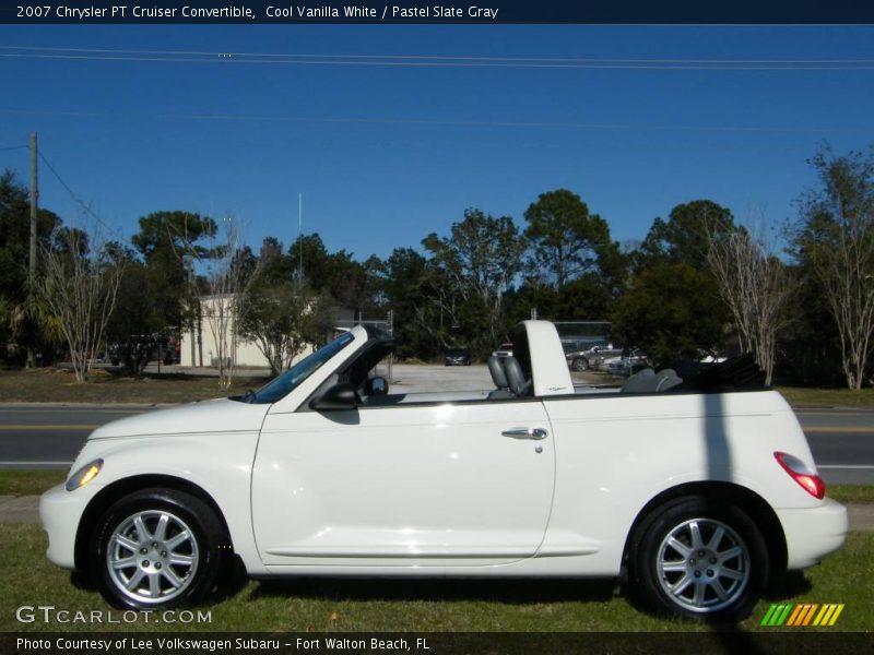 Cool Vanilla White / Pastel Slate Gray 2007 Chrysler PT Cruiser Convertible
