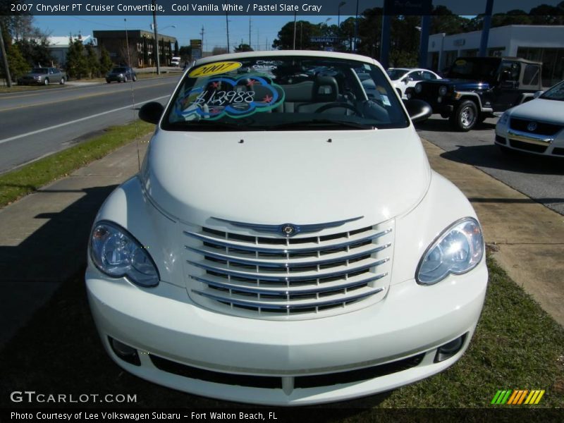 Cool Vanilla White / Pastel Slate Gray 2007 Chrysler PT Cruiser Convertible