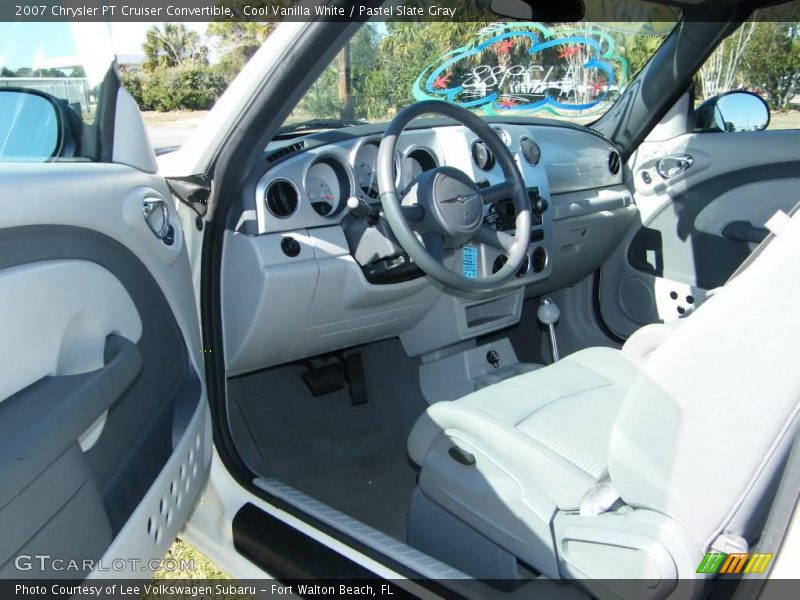 Cool Vanilla White / Pastel Slate Gray 2007 Chrysler PT Cruiser Convertible