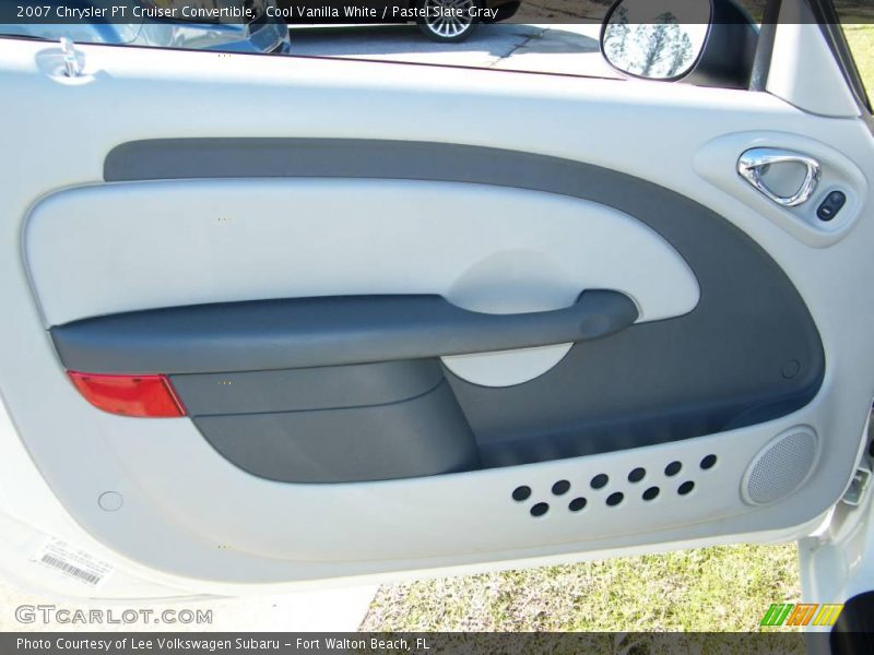 Cool Vanilla White / Pastel Slate Gray 2007 Chrysler PT Cruiser Convertible