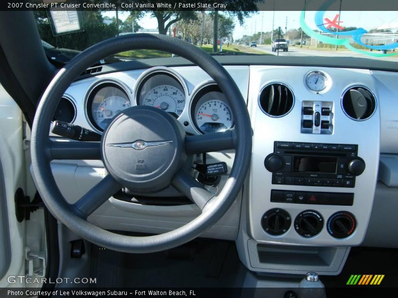 Cool Vanilla White / Pastel Slate Gray 2007 Chrysler PT Cruiser Convertible